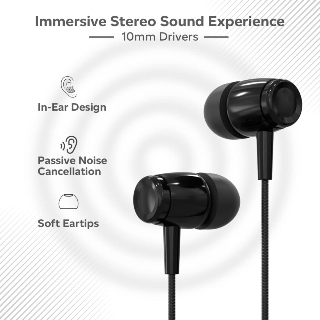 pTron Pride Indie in-Ear Wired Earphones