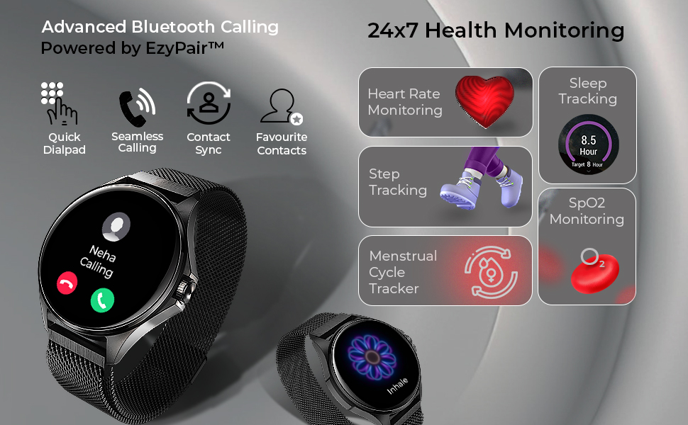 beatXP Nuke 1.32” Super AMOLED Display Bluetooth Calling Smart Watch: Your Next Smart Watch Upgrade